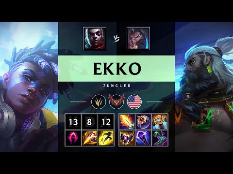 Ekko Jungle vs Udyr: Rampage - NA Grandmaster Patch 14.23