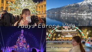 【ヨーロッパVlog✈️】オーストリア🇦🇹スイス🇨🇭フランス🇫🇷周遊旅！あのロケ地にも