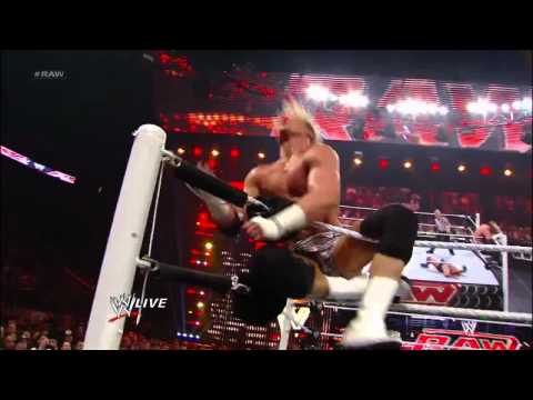 Santino Marella vs Dolph Ziggler vs Jack Swagger - Monday Night Raw April 2nd (HD)