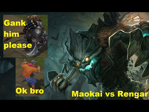 Maokai vs Tank Rengar | Giving your jungler a free lead