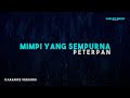 Peterpan Mimpi Yang Sempurna Karaoke Version