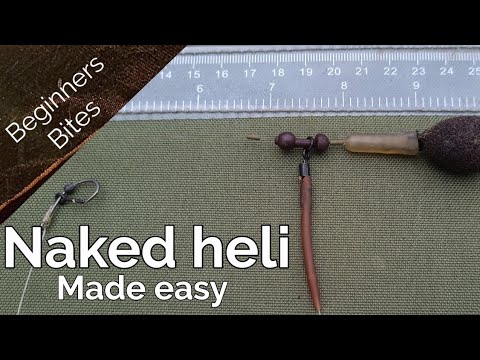 How to set up the naked helicopter rig. Carp fishing heli rig for beginners.