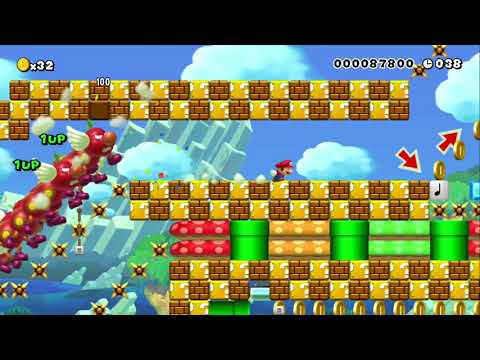 70秒のハッピースマイルな、スピードラン♪ SPEED RUN♪ by スピランりょうたくん - SUPER MARIO MAKER - NO COMMENTARY 1bh