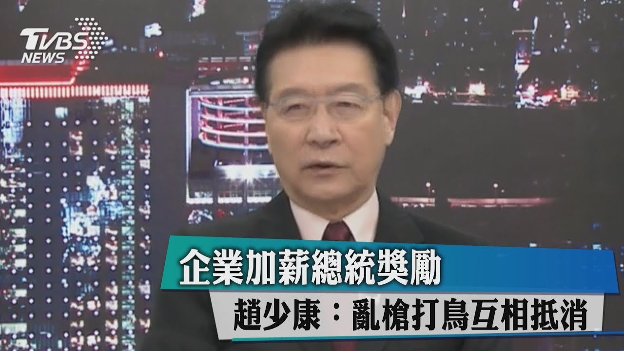 企業加薪總統獎勵 趙少康:亂槍打鳥互相抵消