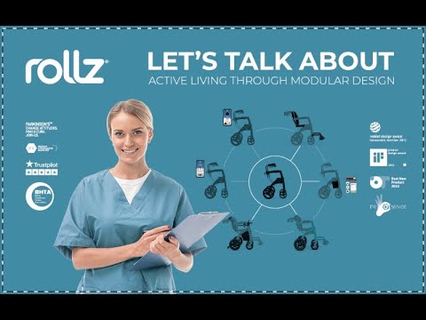 The Rollz rollator/wheeled walker modular design explained