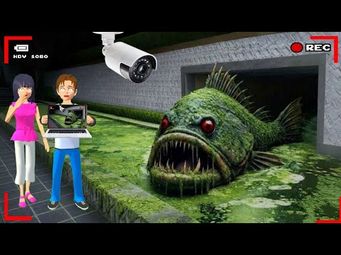 Yuta Mio Panik CCTV Merekam MONSTER IKAN Keluar Dari Terowongan Tersembunyi Di Kota Sakura😱