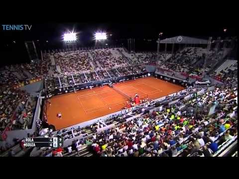 2015 ATP Rio Open - João Souza match point - shocking miss vs Blaž Rola