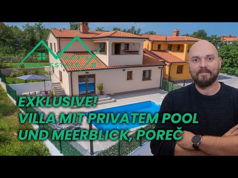Finden Sie Ihr Paradies: Villa mit privatem Pool und Meerblick in Poreč, Istrien