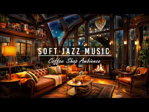 Soft Jazz Instrumental Music☕Relaxing Jazz Music for Work, Study, Unwind ~ Cozy Coffee Shop Ambience