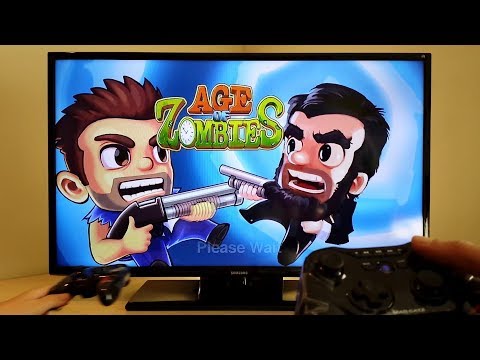 Age of Zombies LG G3 HDMI 2 bluetooth gamepads 40" FHD 1080p TV Android smartphone with SlimPort
