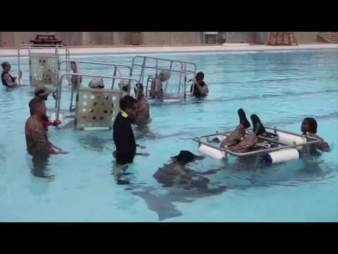 Marines Get Crash Course in Helo Dunker