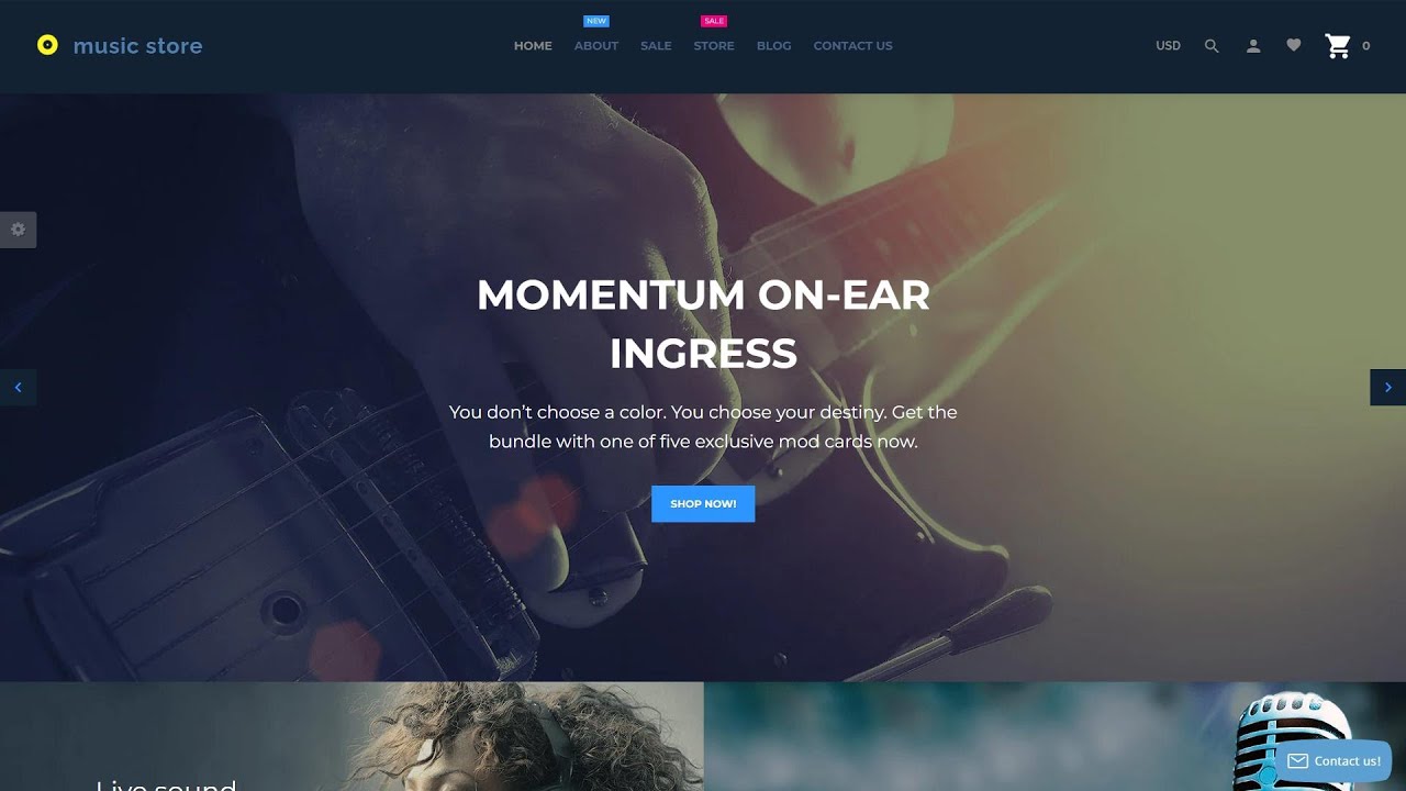 Audio & Music Store Shopify Theme by RockThemes Website Template - 62062