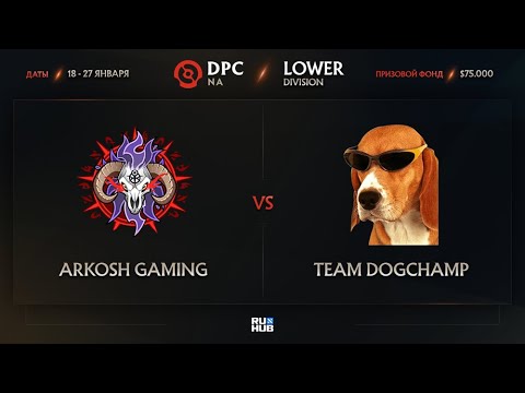 Arkosh Gaming vs Team DogChamp, Dota Pro Circuit 2021: Season 1 - NA, bo3, game 1 [Lex & Lazar']