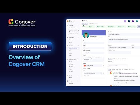 Overview of Cogover CRM