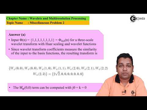 Wavelets And Multiresolution Processing Miscellaneous Problem 2 Image Processing