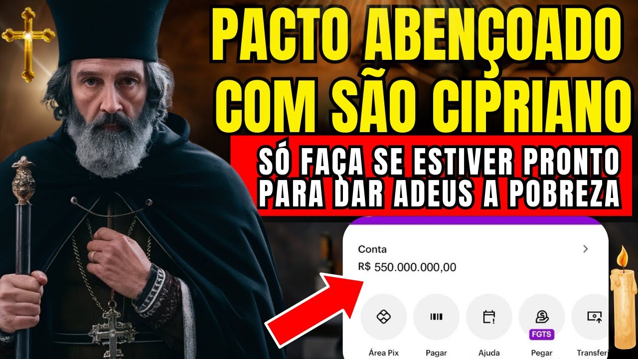CUIDADO, SÓ FAÇA SE ESTIVER PRONTO - ORAÇÃO FORTE PARA SÃO CIPRIANO O SANTO MAGO CONTRA A POBREZA
