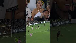 Selena Gomez and Tyga reaction to Messi&#39;s shot blocked by John McCarthy #shorts