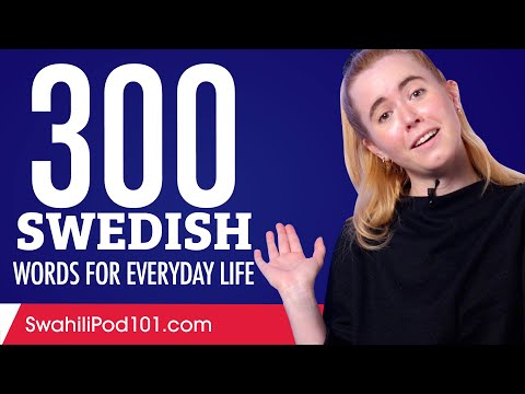 300 Swedish Words for Everyday Life - Basic Vocabulary #15