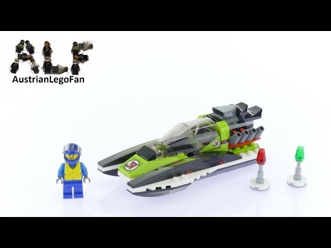 Vidéo LEGO City 60114 : Le bateau de course
