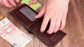 Зручне чоловіче портмоне із натуральної фактурної шкіри Canpellini 21869 коричневий