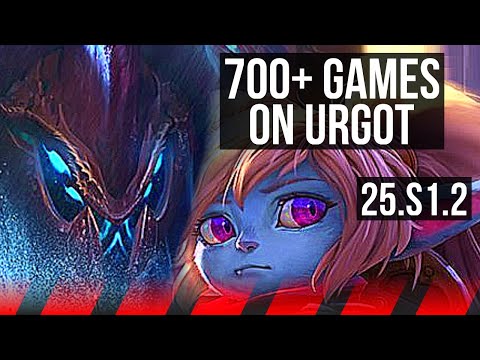 URGOT vs POPPY (TOP) | 700+ games | KR Master | 25.S1.2