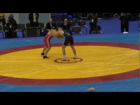 Marsagishvili Dato (GEO) vs Khamikoev Ilya (AZE) 1-2 finale 1 Period 84 KG; Kiev 2012