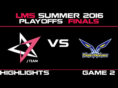 JT vs FW Game 2 Highlights 2016 LMS Summer Playoffs Finals J Team vs Flash Wolves