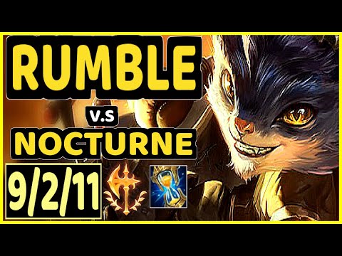 CANYON (RUMBLE) vs NOCTURNE - 9/2/11 KDA JUNGLE GAMEPLAY - KR Ranked DIAMOND
