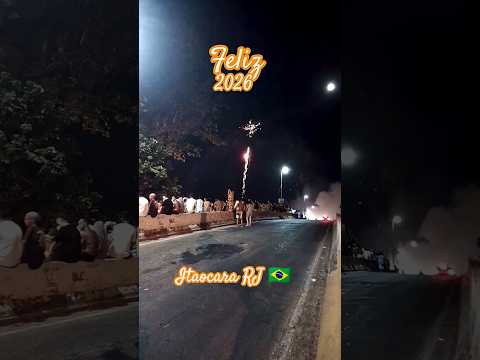 Vídeo gravado no dia 1 de janeiro de 2026 as 0 horas em Itaocara RJ 🇧🇷.