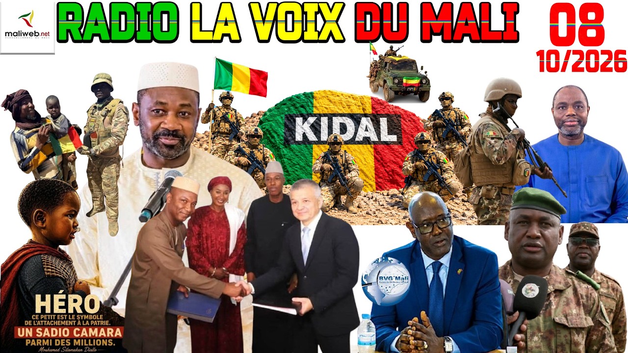La Revue de Presse de la RADIO LA VOIX DU MALI du 08 Octobre 2026
