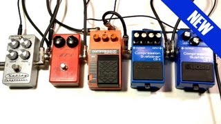 Video thumbnail for Classic Compressor Shootout Boss CS2 CS3 Ibanez CP10 MXR Dyna Comp Keeley by shnobel