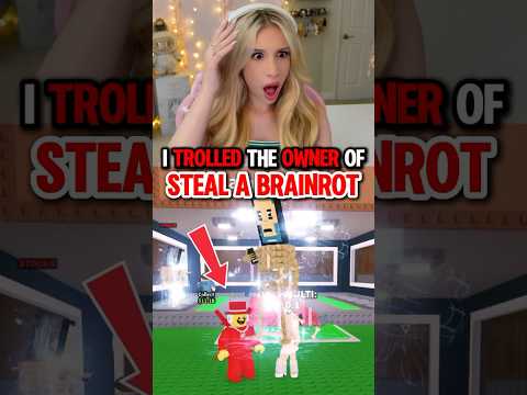 TROLLING The “OWNER” of STEAL A BRAINROT on ROBLOX!