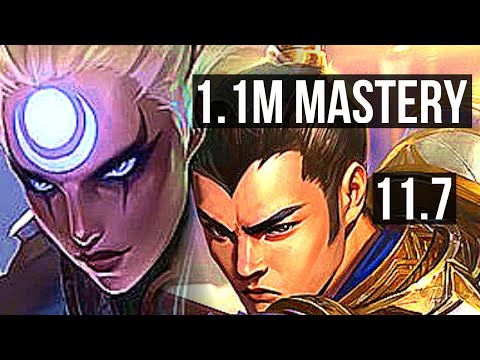 DIANA vs XIN ZHAO (JUNGLE) | 3/0/4, 1000+ games, 1.1M mastery | BR Grandmaster | v11.7