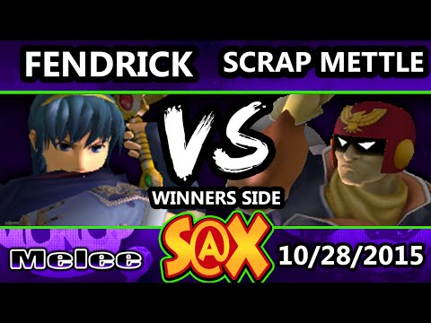 S@X 121 - Fendrick Lamar (Marth) Vs. Scrap Mettle (Captain Falcon) SSBM Tournament - Smash Melee