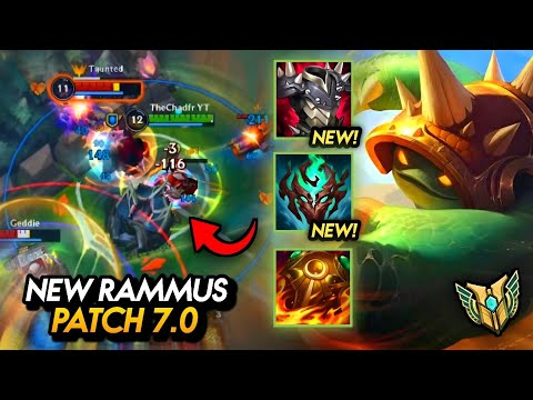 Wild Rift: NEW ITEMS ON RAMMUS IS SUPER OP!! 🐢 (PATCH 7.0 NEW BUILD) 