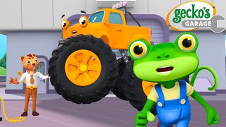 Monster Truck Flying Away! 🎈 | Gecko's Garage 🚚 | Cartoons For Kids | Toddler Fun Learning
