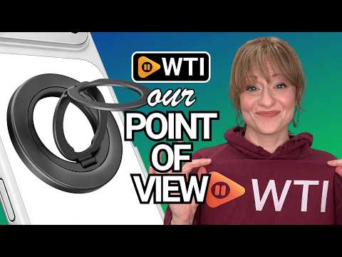 Ultra-Thin Magnetic Phone Ring Holder Grip for Magsafe Accessories Black - WTI product video review