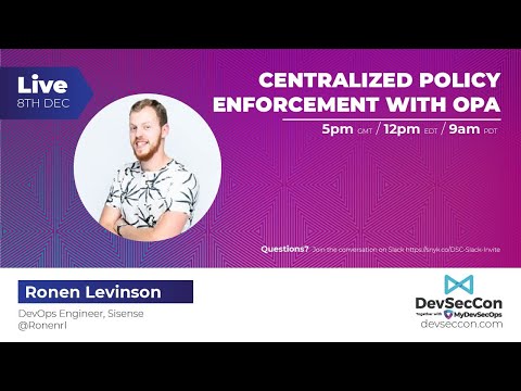CENTRALIZED POLICY ENFORCEMENT WITH OPA