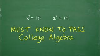 Want to PASS College Algebra Absolutely, better understand this…