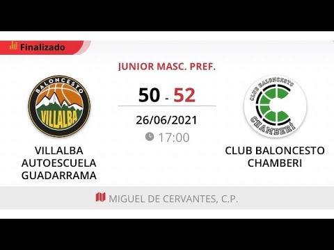 Junior masc C VILLALBA AUTOESCUELA GUADARRAMA - BALONCESTO CHAMBERI