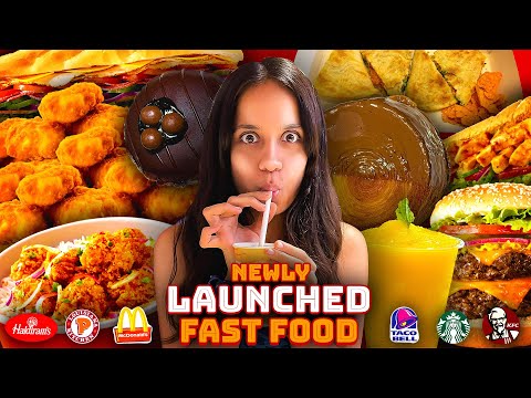 Eating EVERY Newly Launched Fast Food Item For 24 Hours Challenge 😱😱