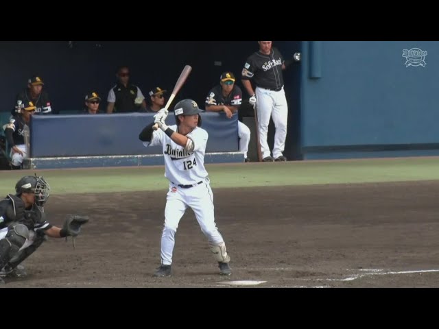 【ファーム】バファローズ・上野響平 リードを広げる貴重なタイムリーヒット!!  2023年8月31日 オリックス・バファローズ 対 福岡ソフトバンクホークス