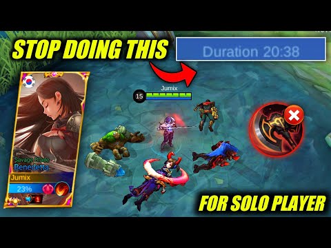 MOST COMMON MISTAKES TO ALL SOLO PLAYER BENEDETTA USERS THAT MUST BE STOP! | SOLO PLAYER TIPS