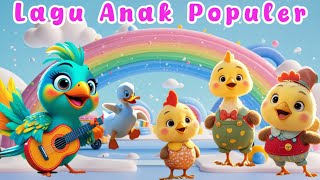 5 BEBEK KECIL BERMAIN | ANAK AYAM PIYIK PIYIK | SUARA HEWAN | CIT CIT CUIT | KIKI KIDS