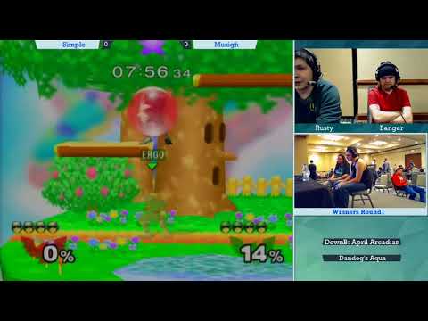 [Melee Singles WR1] Simple(Black) vs Musigh(Green) [MN Arcadian 2018]