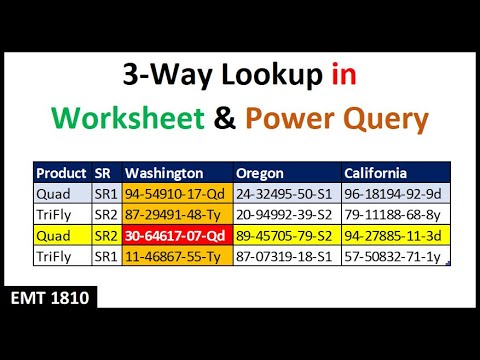 XLOOKUP or VLOOKUP Dynamic Arrays to Deliver Table of Lookup Values – Excel Magic Trick 1611