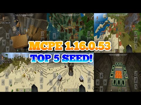 Top 5 seeds! Minecraft pe 1.16.0.53 new Update - Top 5 seed for Minecraft pe - Minecraft pe 2020!