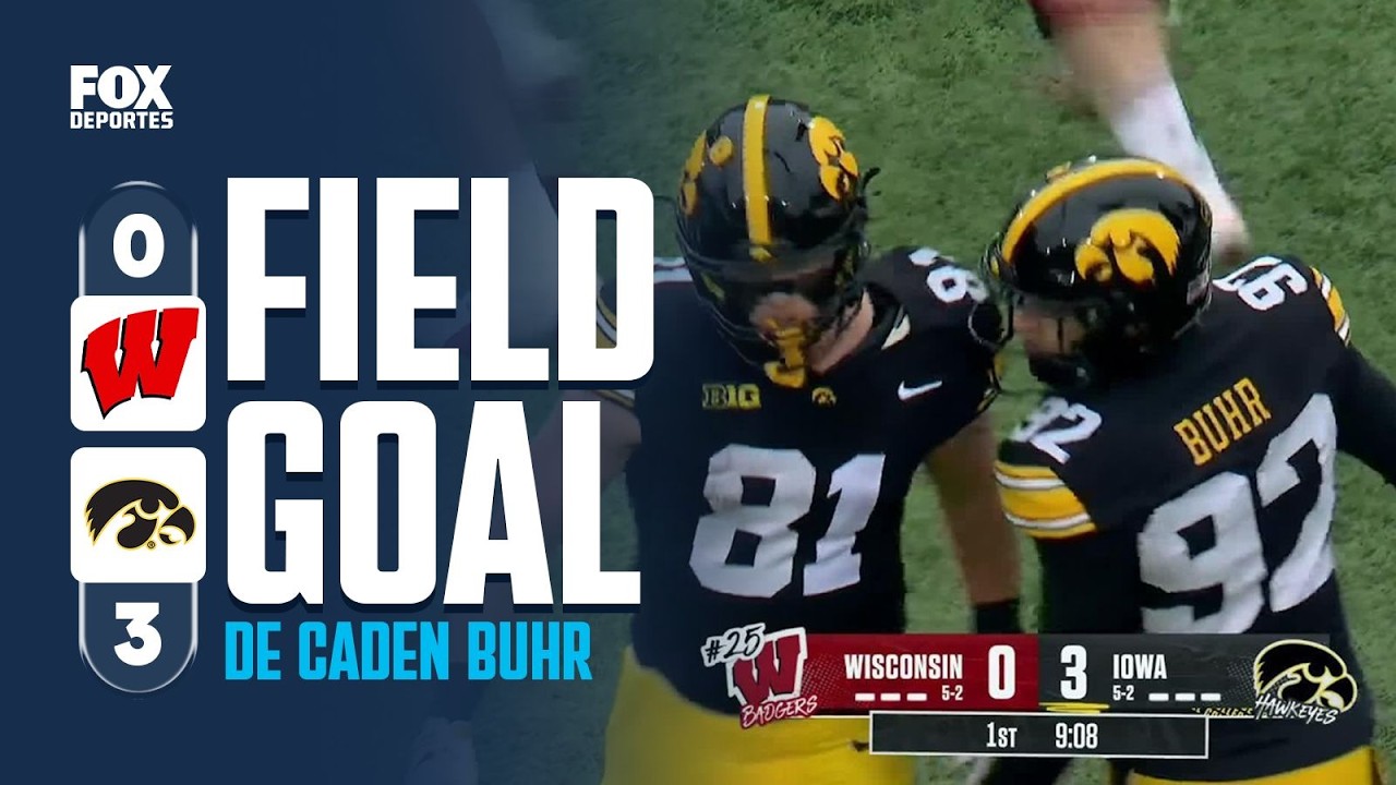 FIELD GOAL DE CADEN BUHR | Wisconsin Badgers 0-3 Iowa Hawkeyes | College Football