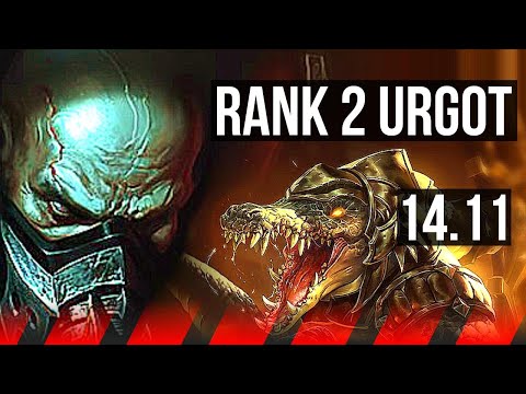 URGOT vs RENEKTON (TOP) | Rank 2 Urgot, 700+ games, Dominating | NA Challenger | 14.11