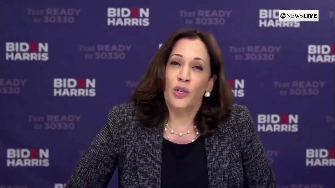 Kamala Harris talks of 